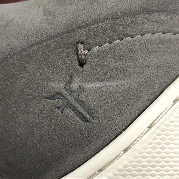 Frye Ivy Women's Size 8 Gray Suede Leather Lace Sneakers - Picture 5 of 9